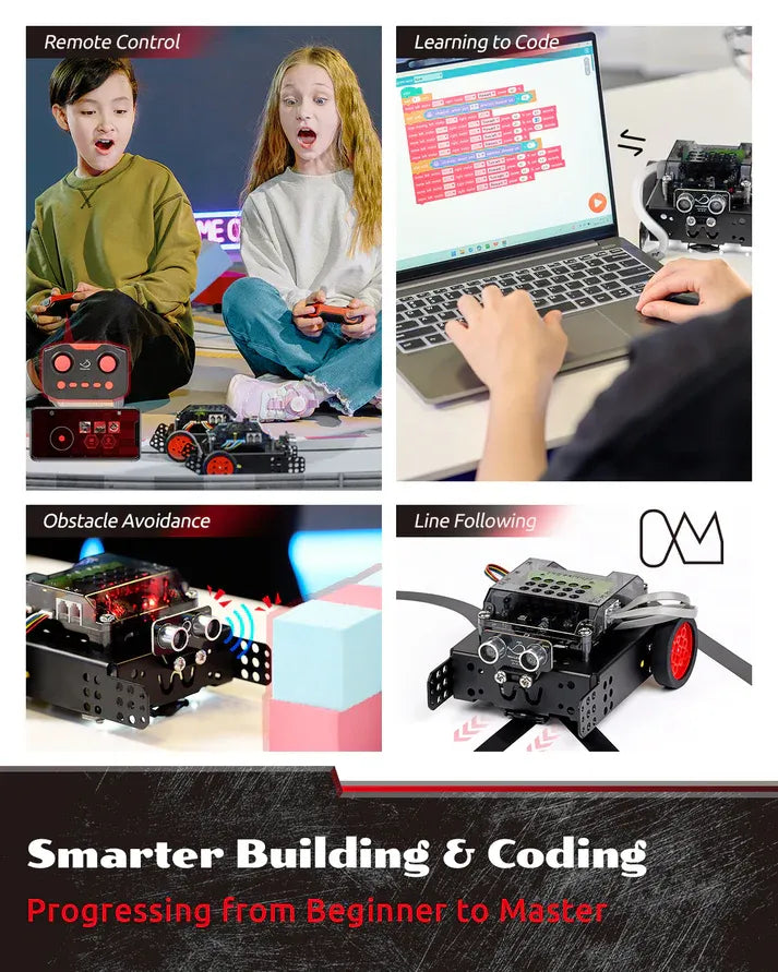 WhalesBot Rocky|Educational Coding Robot Car Kit 【APP & PC Coding】
