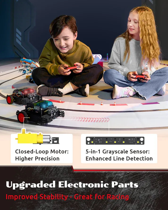 WhalesBot Rocky|Educational Coding Robot Car Kit 【APP & PC Coding】