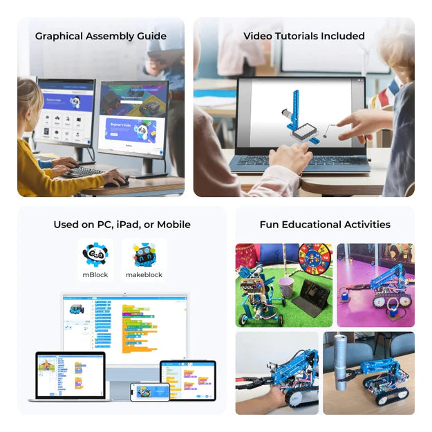 Makeblock mBot Ultimate: 10-in-1 Robot Building Kit for Students