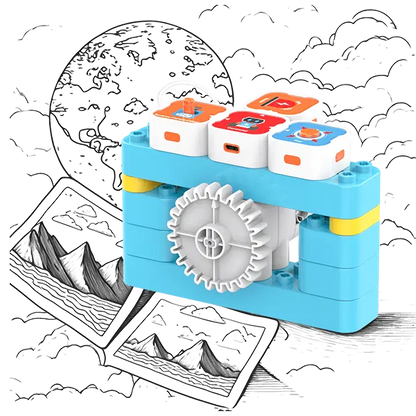 WhalesBot A1 Coding with Magnetic Blocks