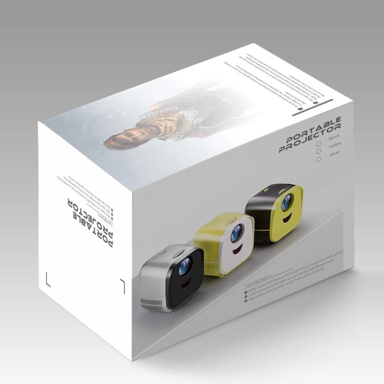 VIVIBRIGHT L1 Basic 480x240P 60ANSI LCD + LED Smart Projector, UK Plug(Silver)