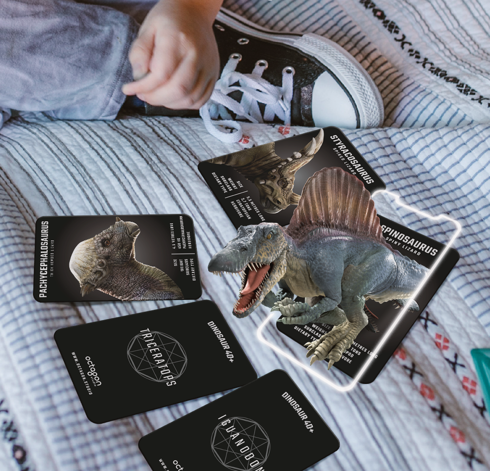 Dinosaur 4D+ Augmented Reality Cards