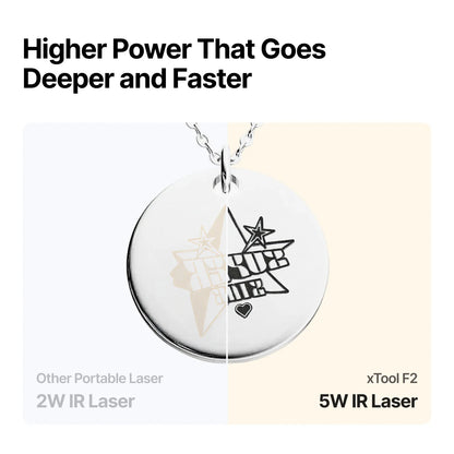 xTool F2 5W IR & 15W Diode Portable Dual Laser Engraver