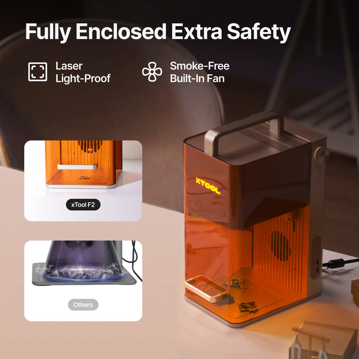 xTool F2 5W IR & 15W Diode Portable Dual Laser Engraver
