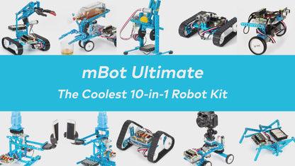 Makeblock mBot Ultimate: 10-in-1 Robot Building Kit for Students + FREE Online course